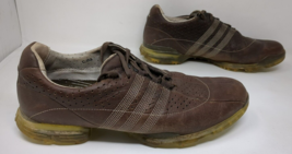 Adidas Adipure Nuovo 816256 Golf Shoes Brown Leather Lace Up Men&#39;s Size 11 US - £37.88 GBP