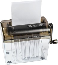 Jikiou Mini Hand Shredder Portable Paper Shredder Manual Shredder Documents - £29.16 GBP