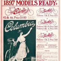 Pope Manufacturing Columbia Bicycles 1897 Advertisement Victorian XL Bikes DWII1 - $79.99