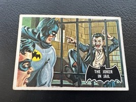 Batman Robin Joker Card 1966 Periodical Topps DC Comics TCG #13 Napier in Jail  - £18.64 GBP