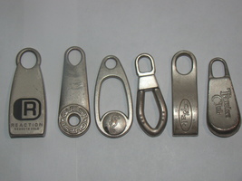 Lot of (6) Assorted Luggage Replacement Zipper Pulls - £7.96 GBP