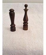 Vintage Lot of 2 Cast Brass Electric Fixture Table Lamp Finials - $5.00