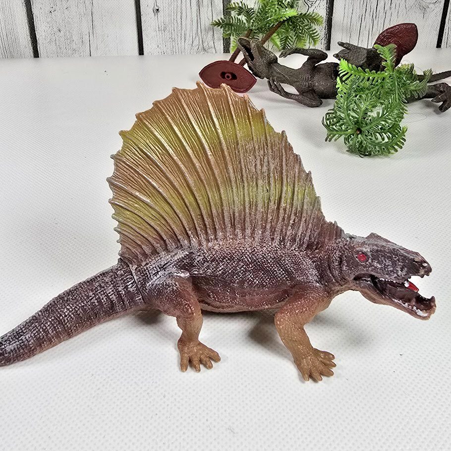 Dinosaur Toy Lot of 9 Figures with 6 Trees Plastic Prehistoric Play Set Jungle Item image 10