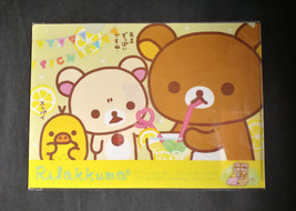 SAN-X Rilakkuma Korilakkuma Kiiroitori Chocolate &amp; Coffee A4 Yellow Clea... - £3.18 GBP