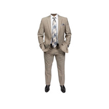 Mens TOMMY HILFIGER Suit Wool Blend 2 Button Side Vent Shark Texture 0106 Tan image 6