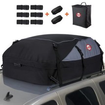Sailnovo Car Roof Bag, 20 Cubic Feet Large Roofing Cargo Carrier Bags Waterproof - £63.86 GBP