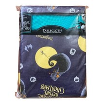 Disney The Nightmare Before Christmas Round Vinyl Tablecloth 70” Skellin... - £11.17 GBP