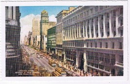 California Postcard San Francisco Down Market Street From Powell  - £2.31 GBP