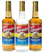 Torani Coffee Syrup, Vanilla, Caramel, and Hazelnut Variety 3-Pack, Flav... - $560.42 MXN