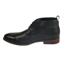 Men's Steve Madden Boot High Top Shoes Lace up Soft Leather Shaunn Black image 5