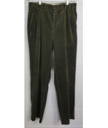 Vintage Eddie Bauer Mens Green Corduroy Pants 33 L - $24.75