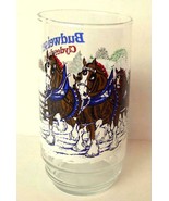 Budweiser Clydesdale Christmas Glass 1995 Official - £7.08 GBP