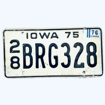 1976 United States Iowa Delaware County Passenger License Plate 28 BRG328 - $11.87