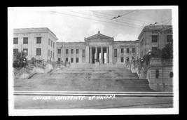 Vintage RPPC Real Photo Postcard University of Havana Cuba - £14.79 GBP