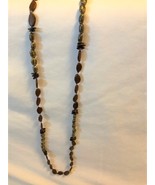 Vintage Brown Seed Necklace - $24.00