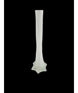 Vintage Hand-Blown Glass White Clear Elephant Foot 5 toe Base 12 inch Vase - $371.47 MXN