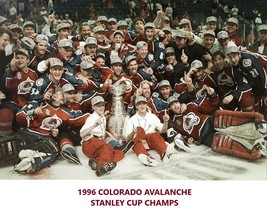 1996 COLORADO AVALANCHE 8X10 TEAM PHOTO HOCKEY PICTURE NHL STANLEY CUP C... - £3.94 GBP