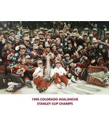 1996 COLORADO AVALANCHE 8X10 TEAM PHOTO HOCKEY PICTURE NHL STANLEY CUP C... - £3.93 GBP