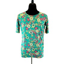 LuLaRoe Irma Womens XXS Tunic Top NWT Shirt Casual Green Red Simply Comf... - £9.61 GBP