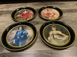 Set Of 4 Vintage Fabcraft Wall Decorative Tin Plates - Frenchtown, NJ - £26.72 GBP