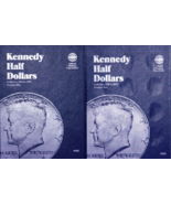 Set of 4 Whitman Franklin Kennedy Half Dollar Coin Folders 1948-2021 Boo... - £20.93 GBP