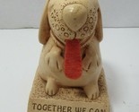 Paula figurine 1984 Together We Can Lick Anything puppy dog tongue googl... - $8.90