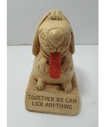 Paula figurine 1984 Together We Can Lick Anything puppy dog tongue googl... - £6.86 GBP