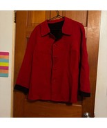 Reversible, Red/Black Women&#39;s Jacket, Vintage [Clothing 344] - $14.96