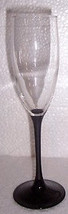 Luminarc (1) Arocroc Champagne Ebony Black Long Stem Flute Glasses - Mad... - $258.83 MXN