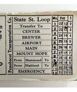 Railway Transfer Tickets Maine Penobscot Transportation State Street Loo... - £15.74 GBP