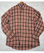 Pendleton Mens Plaid Long Sleeve Button-Up Shirt - $291.49 MXN