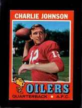 1971 TOPPS #85 CHARLEY JOHNSON EX OILERS NICELY CENTERED  *XR22557 - $3.92
