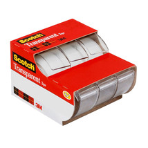 Scotch Transparent Tape with Dispenser (Pack of 3) - £25.68 GBP