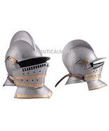 MEDIEVAL KNIGHT 18 GUAGE STEEL BURGONET HELMET BY NAUTICALMART - $246.51