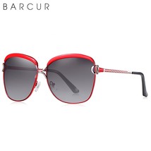 Luxury Polarized Ladies Sunglasses Women Gradient Lens Round Sun Glasses Square  - £22.70 GBP