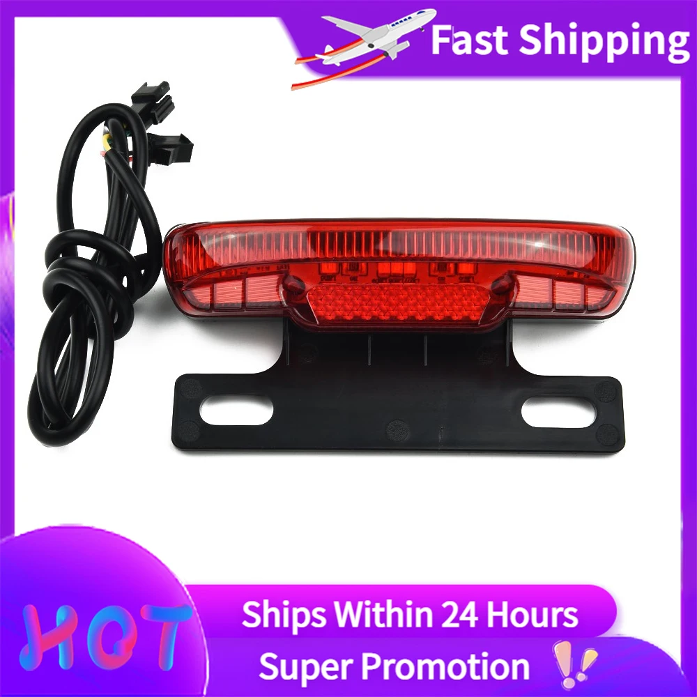 36-60V Bicycle Rear Tail light LED Safety Warning Light Waterproof Electric - £8.45 GBP