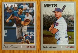 2019 Topps Heritage High Number Pete Alonso Action SP and Chrome #472/999 - $159.99