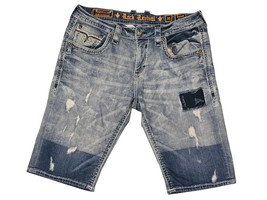 Rock Revival  Denim Dorsett Men&#39;s 14&quot; Stretch Short Sz 36 - €42,16 EUR