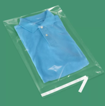 25 clear 12 x 18 Resealable Poly bags Uline self-seal adhesive lip 1.5 Thick - £15.75 GBP