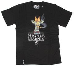 LRG Higher Learnin Negro O Bosque Verde Hombre Gráfico Camiseta Pequeño Nwt - £10.66 GBP