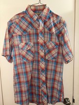 WRANGLER Mens Small Plaid Button-up shirt - $9.90