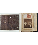 1800s antique PHOTO ALBUM gettysburg hanover pa EICHOLTZ family leather ... - £213.64 GBP