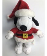SNOOPY - Christmas Santa Plush - Vintage Hallmark Beanie 7“ - $228.08 MXN