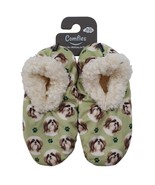 Shih Tzu Tan Dog Slippers Comfies Unisex Soft Lined Animal Print Booties... - $25.71 CAD