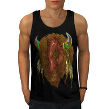 Bull Spirit Tee Native Indian Men Tank Top - $12.99