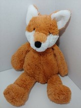 Manhattan Toys Plush Red Fox 2015 orange white floppy arms legs sits - £54.50 GBP