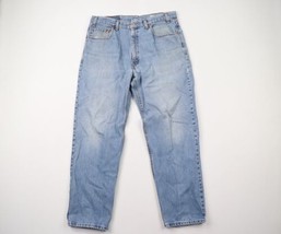 Vintage 90s Levis 550 Mens 36x29 Distressed Relaxed Fit Denim Jeans Blue USA - £62.28 GBP