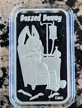 2023 Buzzed Bunny 1 Oz .999 CMG Mint Silver Art Bar Rare w/ COA - £63.85 GBP