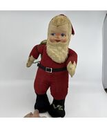 Antique Santa With Working Winding Music Box Painted Face Original 1920/... - $250.00