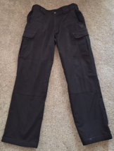 5.11 Tactical Cargo Pants Mens 32x31(tagged 32x34) Ripstop Black Double ... - $20.85